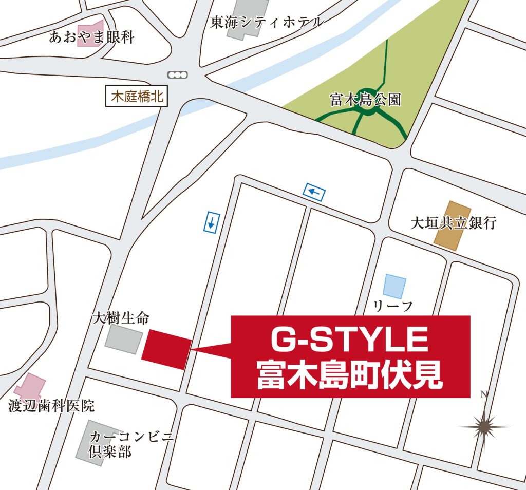 G-STYLE 富木島町伏見 -子育てしやすい住環境- 現地案内図2