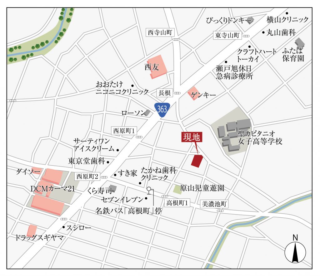 G-STYLE 瀬戸高根町-家族の“ウレシイ”が集まる街- 現地案内図2