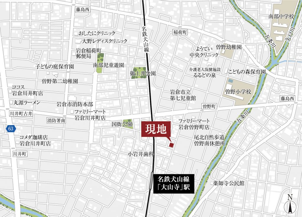 G-STYLE 大山寺駅東-エキチカプロジェクト- 現地案内図