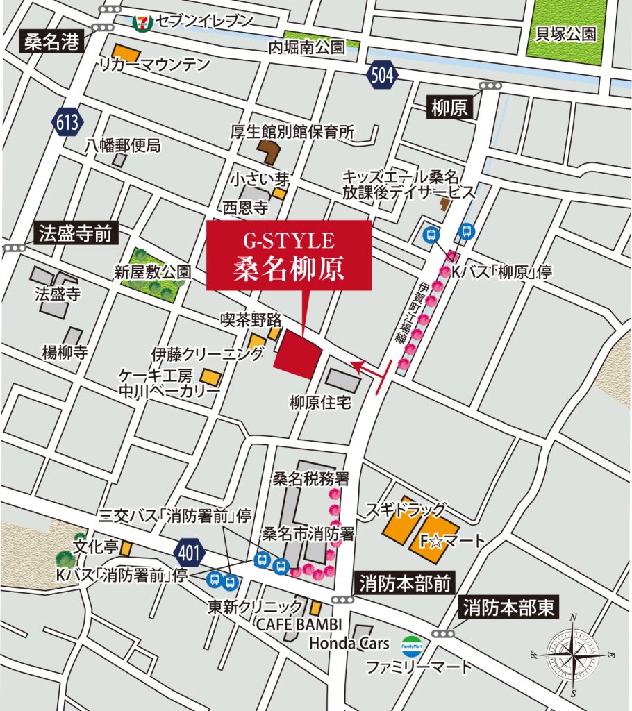 G-STYLE桑名柳原 現地案内図2