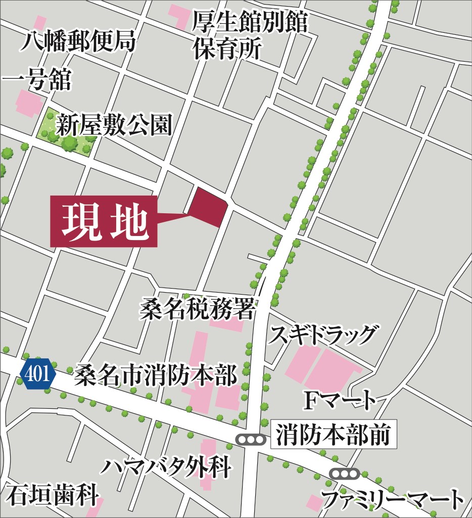 G-STYLE桑名柳原 現地案内図2
