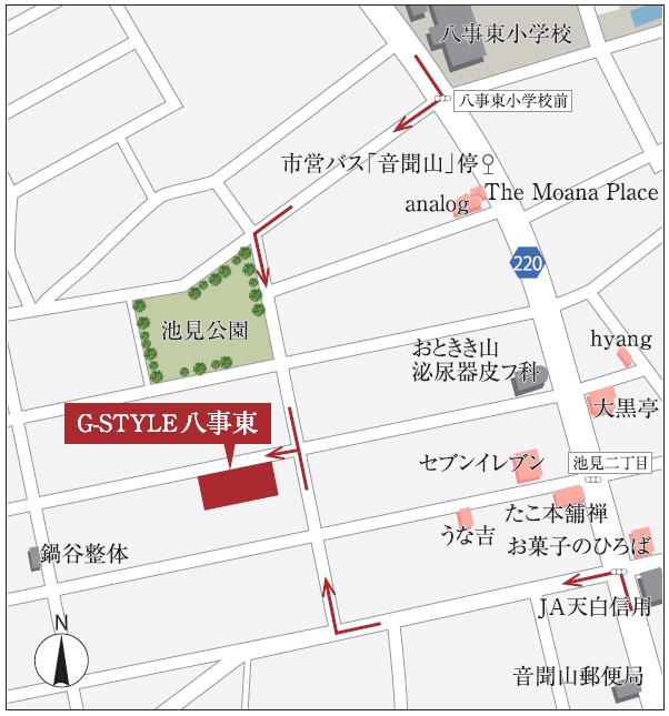 G-STYLE八事東 現地案内図2