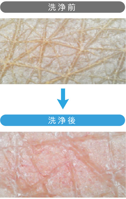 ファンデーションや皮脂汚れを肌に負担をかけずにオフ