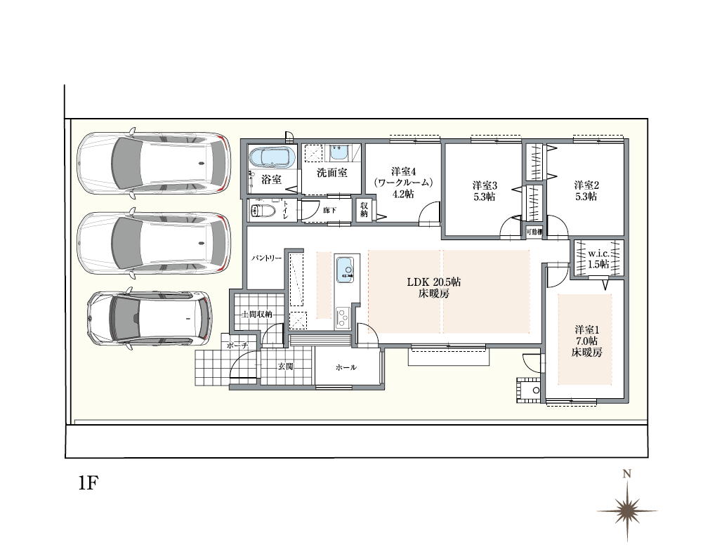 妙興寺駅南間取り4