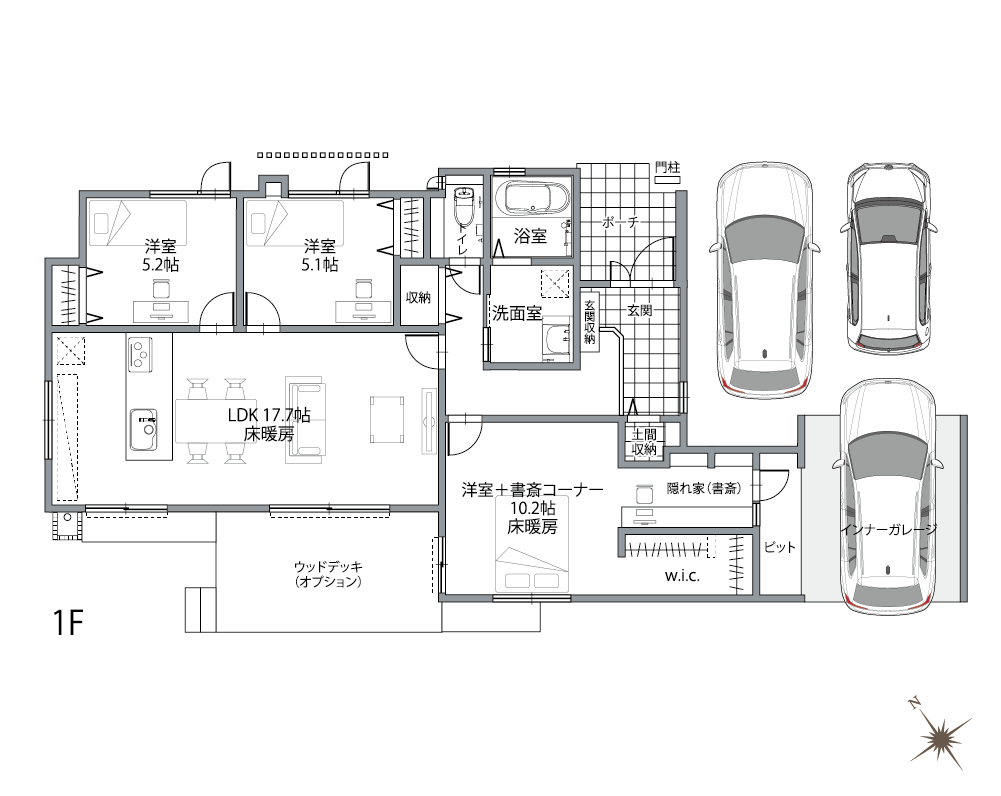 妙興寺駅南間取り１