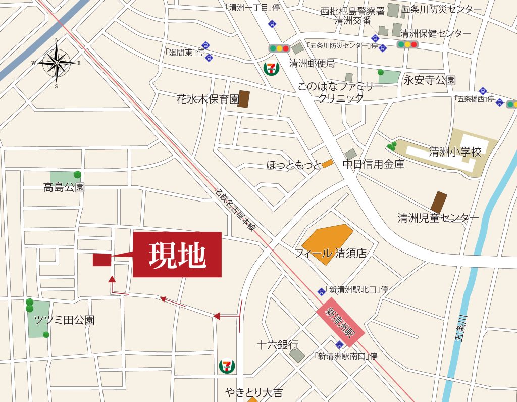 G-STYLE新清洲駅西Ⅲ 現地案内図2