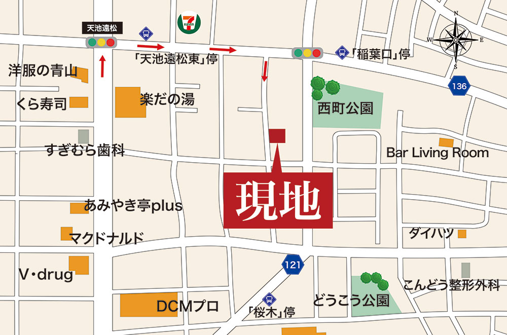 G-STYLE稲沢市桜木Ⅱ 現地案内図2