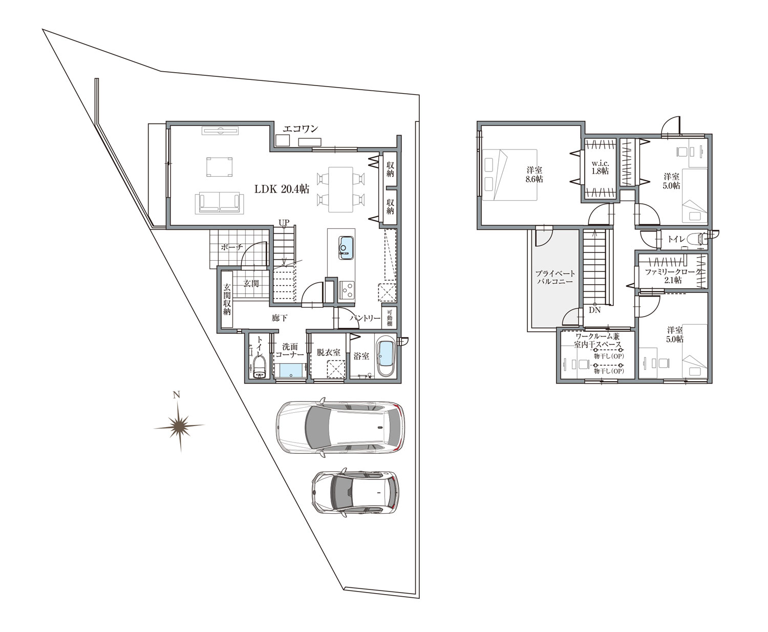 妙興寺駅東　間取り図