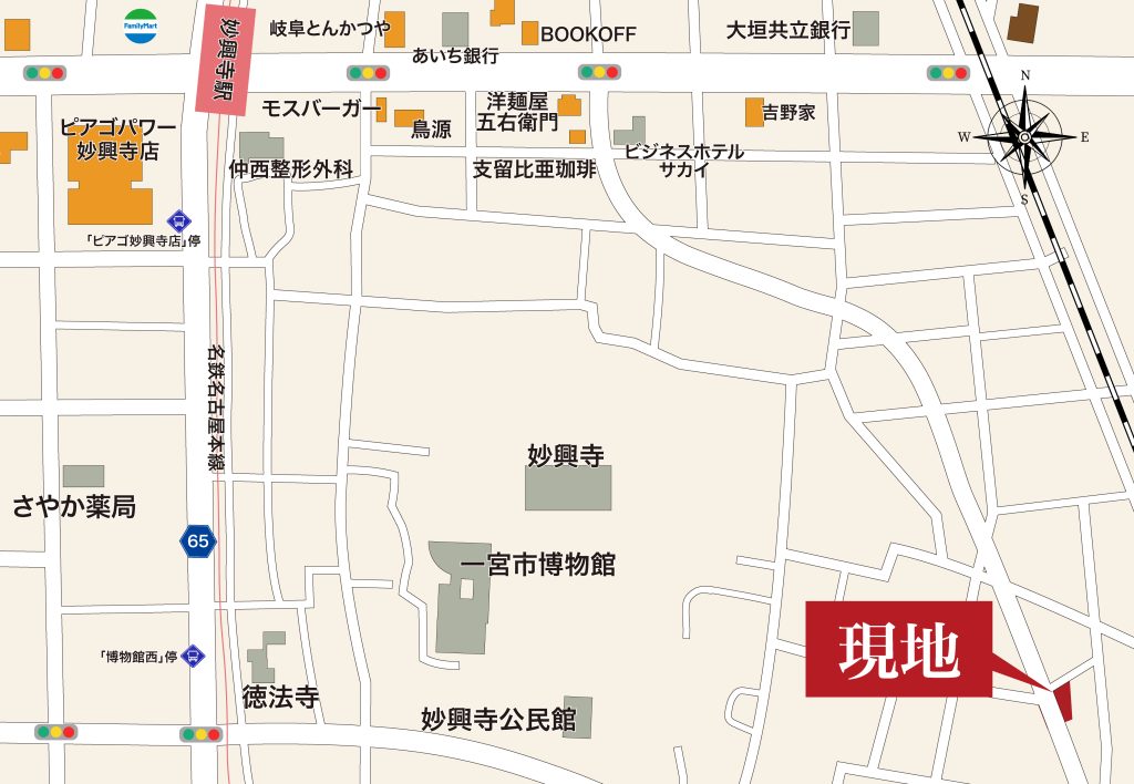 G-STYLE妙興寺駅東 現地案内図2