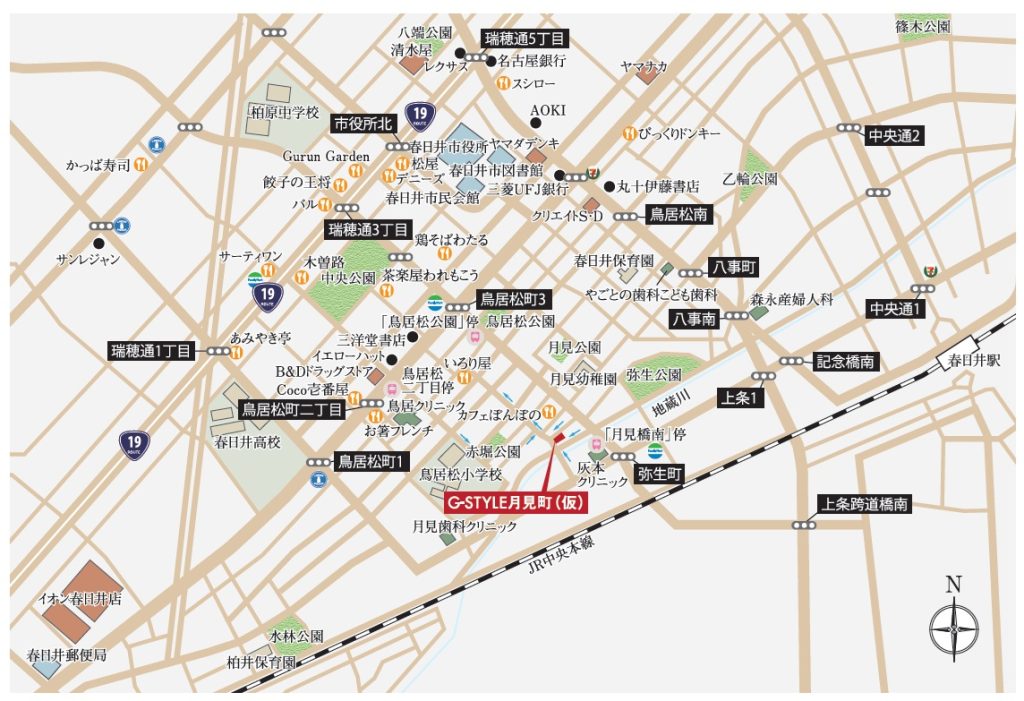 G-STYLE 月見町（仮） 現地案内図