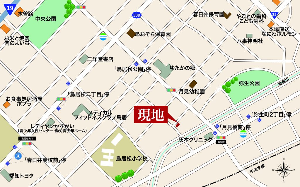 G-STYLE 春日井月見町 現地案内図2