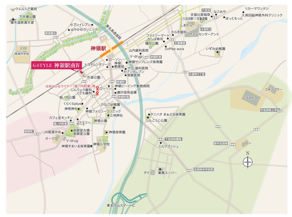G-STYLE神領駅南Ⅳ(仮) 現地案内図