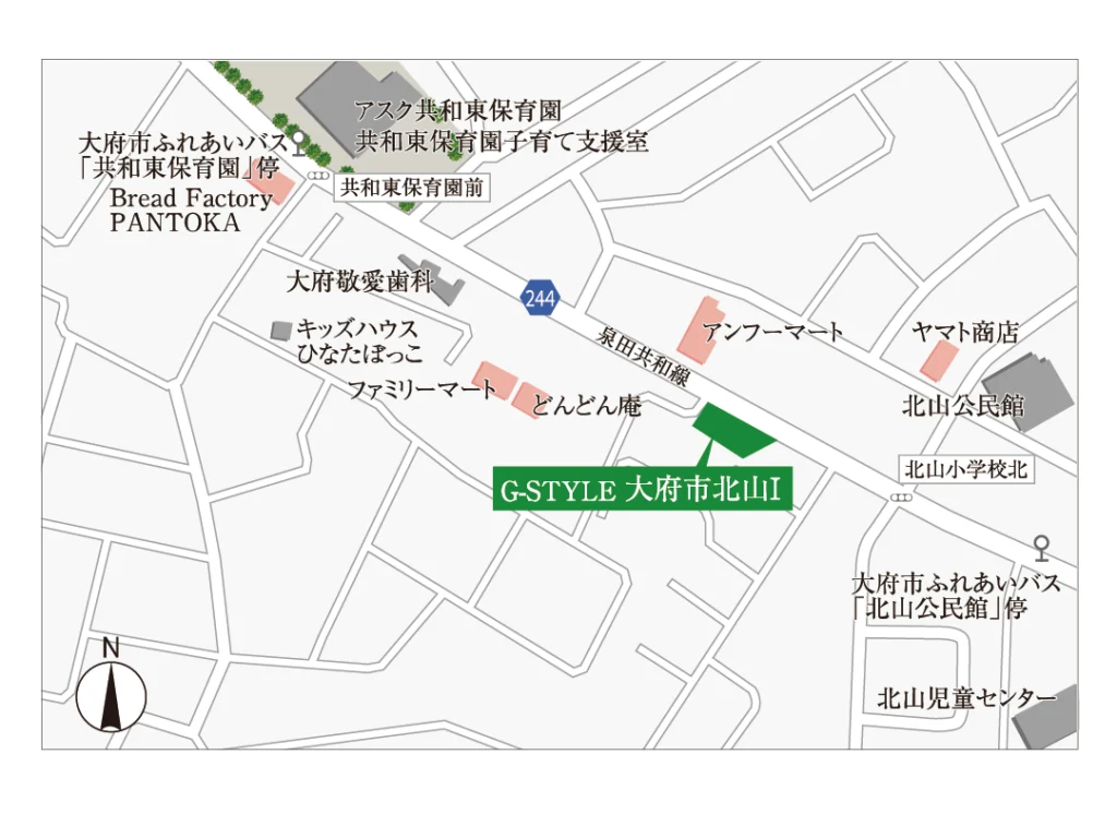 G-STYLE大府市北山Ⅰ 現地案内図2