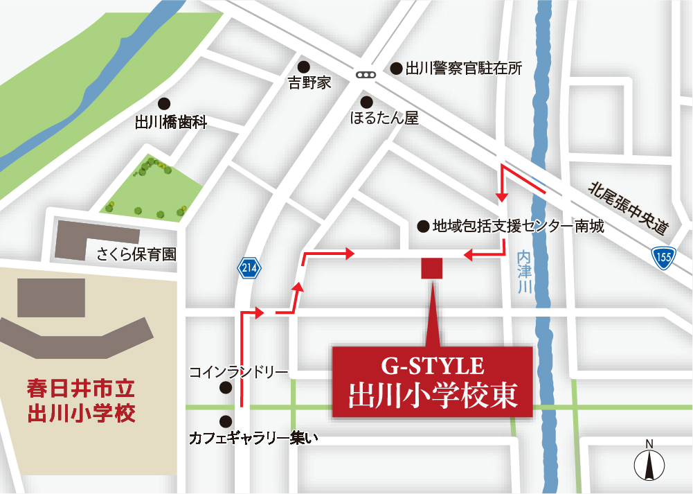 G-STYLE出川小学校東 現地案内図2