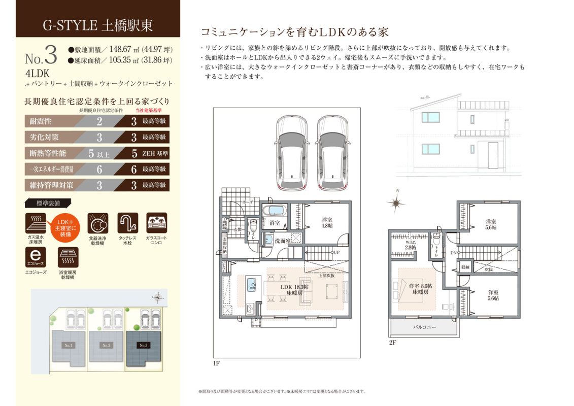 土橋駅西間取りNO.3