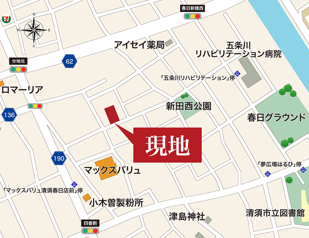 G-STYLE清須市春日野方 現地案内図2