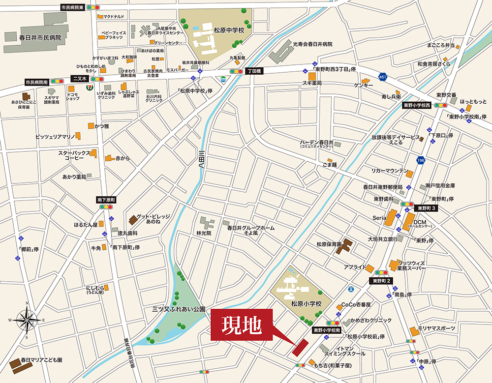 G-STYLE 松原小学校南 現地案内図