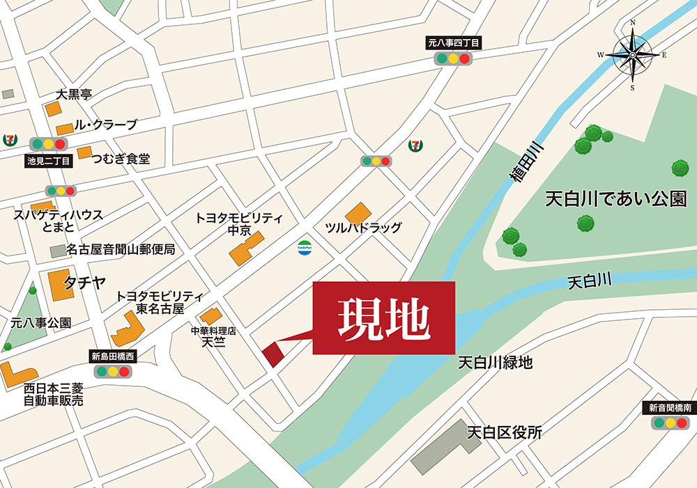 G-STYLE八事南 現地案内図2
