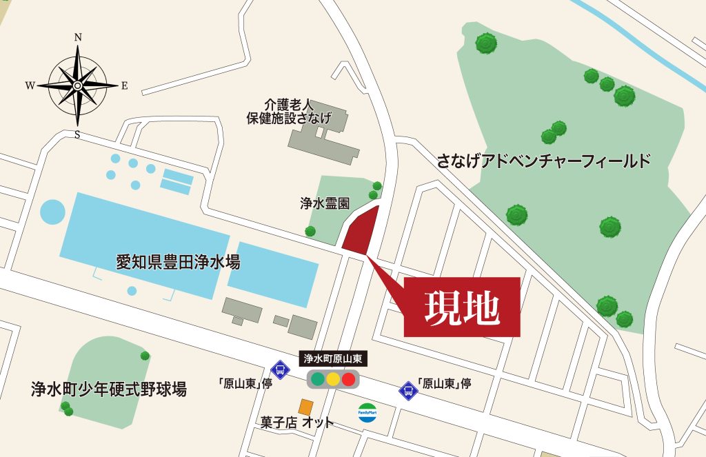 G-STYLE豊田市浄水 現地案内図2