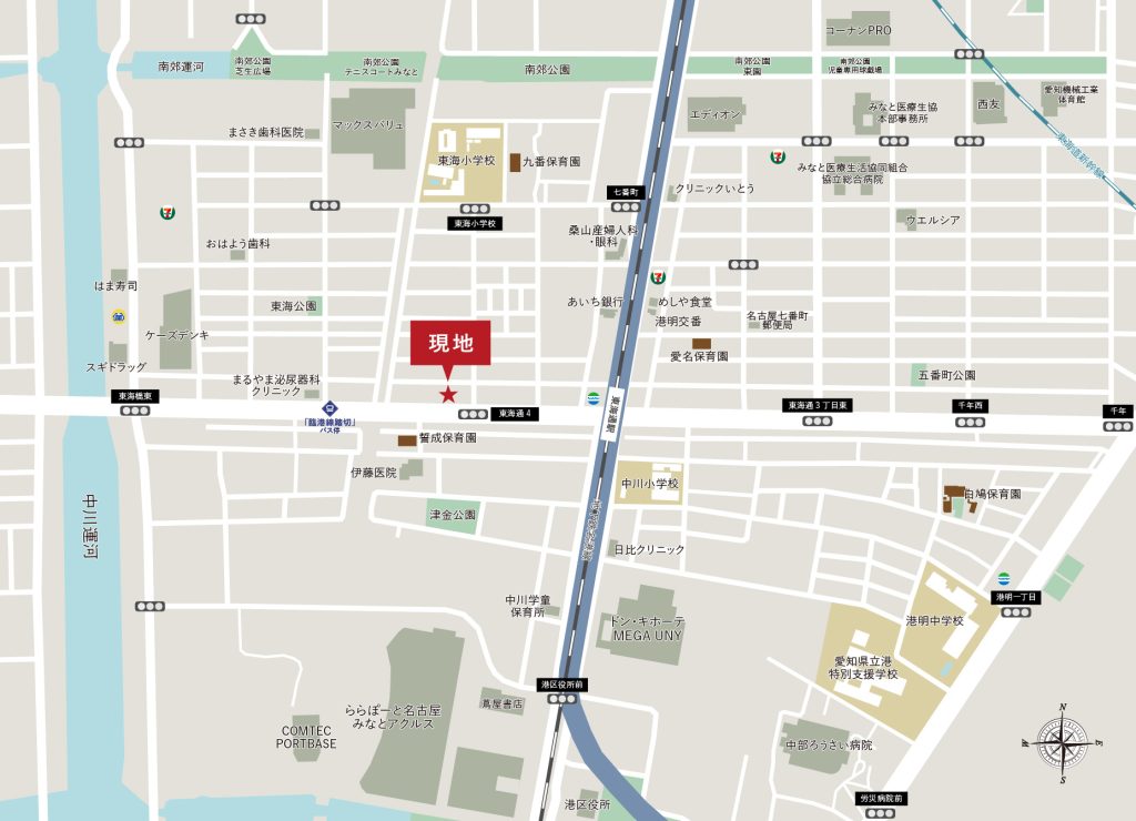 G-STYLE東海通駅西Ⅴ 現地案内図