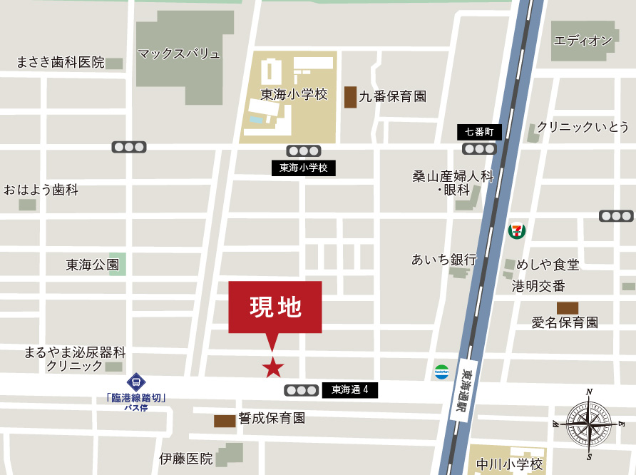 G-STYLE東海通駅西Ⅴ 現地案内図2