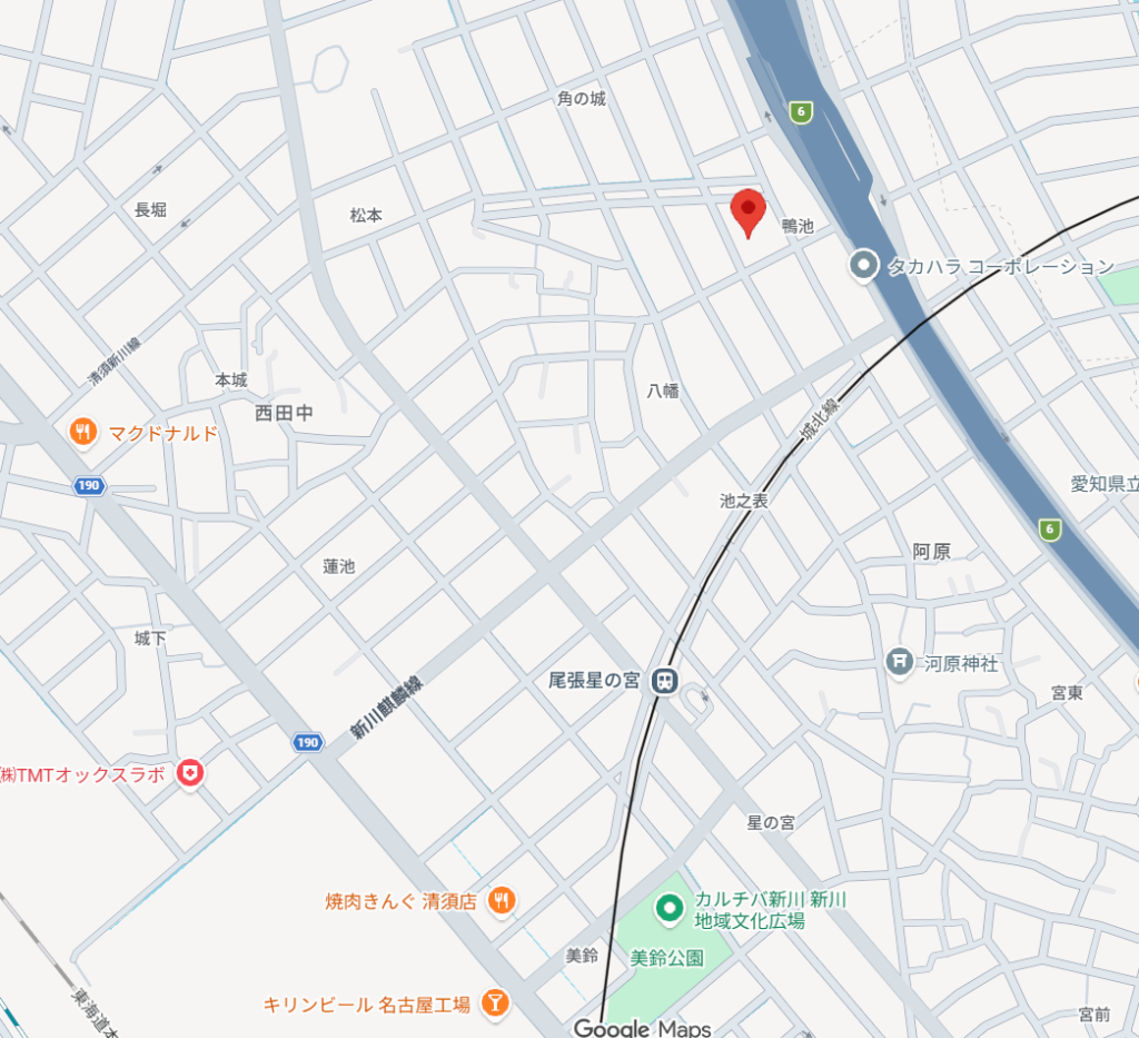 G-STYLE尾張星の宮駅北 現地案内図